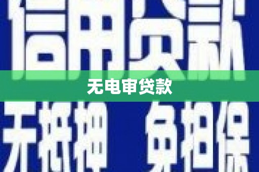 滦县无电审贷款
