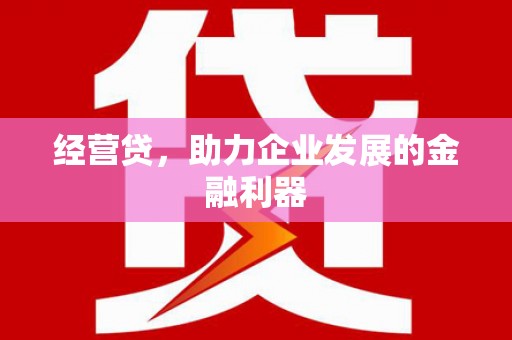 滦县经营贷，助力企业发展的金融利器