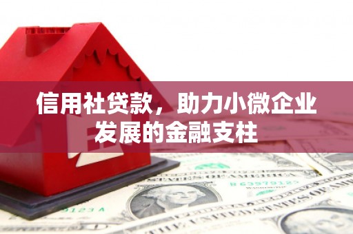 滦县信用社贷款，助力小微企业发展的金融支柱