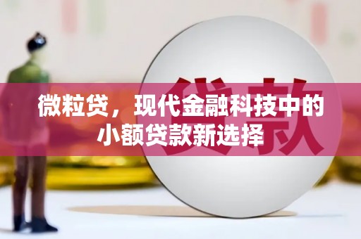滦县微粒贷，现代金融科技中的小额贷款新选择