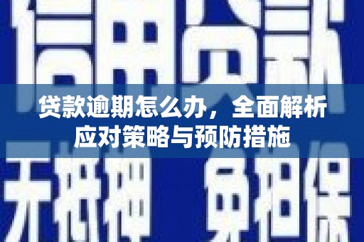 滦县贷款逾期怎么办，全面解析应对策略与预防措施