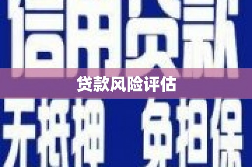 滦县贷款风险评估