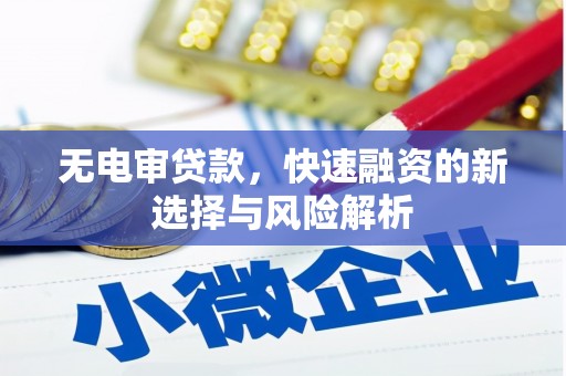 滦县无电审贷款，快速融资的新选择与风险解析