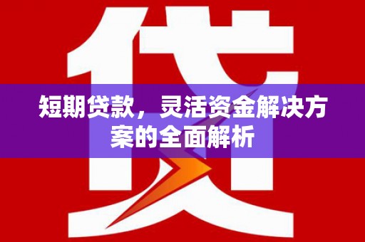 滦县短期贷款，灵活资金解决方案的全面解析