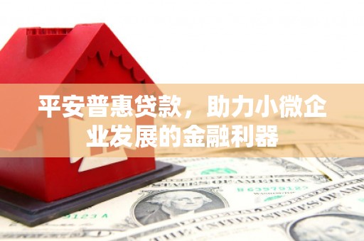 滦县平安普惠贷款，助力小微企业发展的金融利器