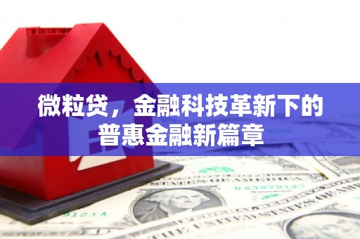滦县微粒贷，金融科技革新下的普惠金融新篇章