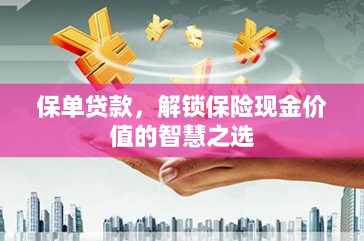 滦县保单贷款，解锁保险现金价值的智慧之选