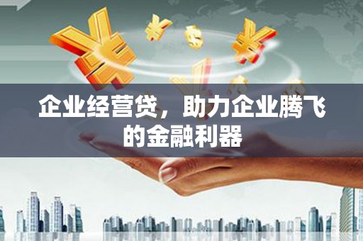 滦县企业经营贷，助力企业腾飞的金融利器
