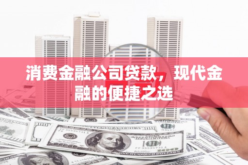 滦县消费金融公司贷款，现代金融的便捷之选