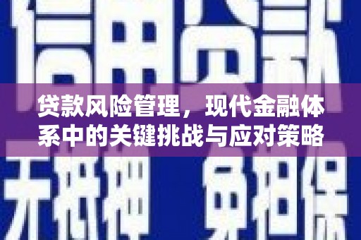 滦县贷款风险管理，现代金融体系中的关键挑战与应对策略