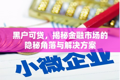 滦县黑户可贷，揭秘金融市场的隐秘角落与解决方案