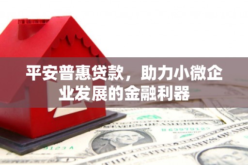 滦县平安普惠贷款，助力小微企业发展的金融利器