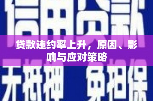 滦县贷款违约率上升，原因、影响与应对策略