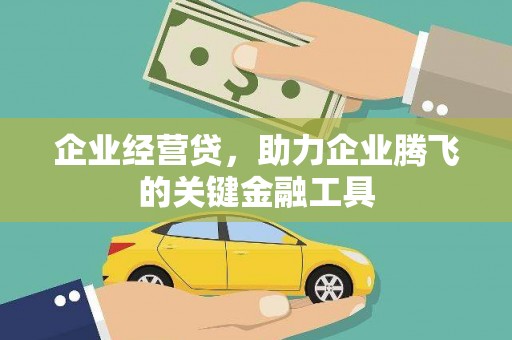 滦县企业经营贷，助力企业腾飞的关键金融工具