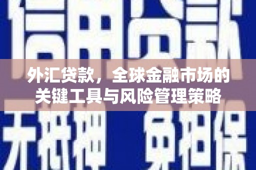 滦县外汇贷款，全球金融市场的关键工具与风险管理策略