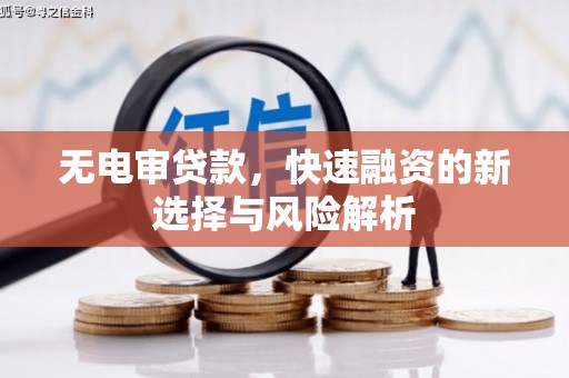 滦县无电审贷款，快速融资的新选择与风险解析