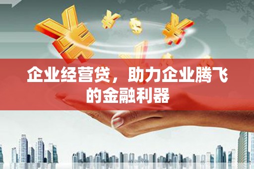 滦县企业经营贷，助力企业腾飞的金融利器