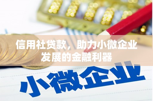 滦县信用社贷款，助力小微企业发展的金融利器