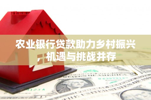 滦县农业银行贷款助力乡村振兴，机遇与挑战并存