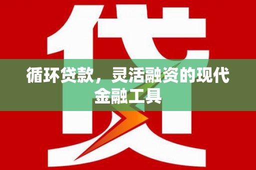 滦县循环贷款，灵活融资的现代金融工具