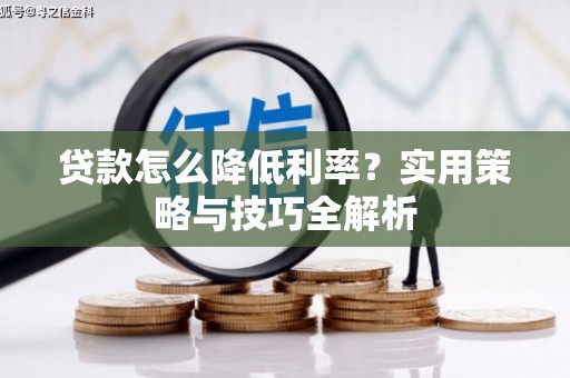 滦县贷款怎么降低利率？实用策略与技巧全解析